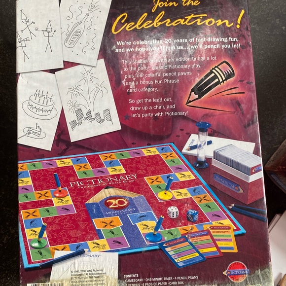 Pictionary 20th Anniversary Edition Game - Picture 2 of 6